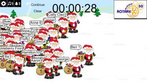 Snapshot from a Santa Race